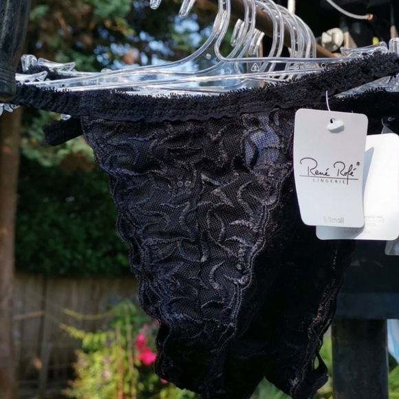 Rene Rofe Black Lace Half Coverage Bra - Picture 10 of 12